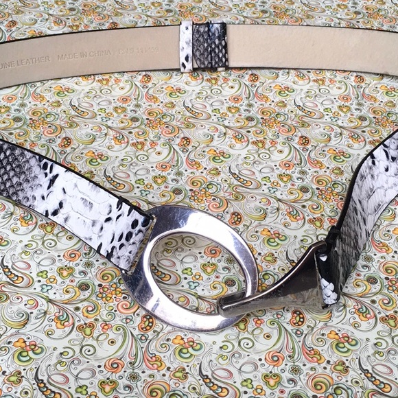 Python Print Leather Belt - Picture 1 of 4